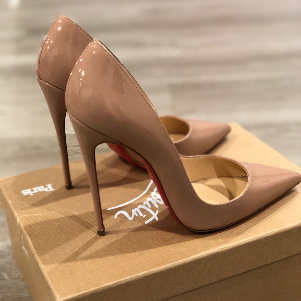 Christian Louboutin So Kate Nude 120mm 38.5